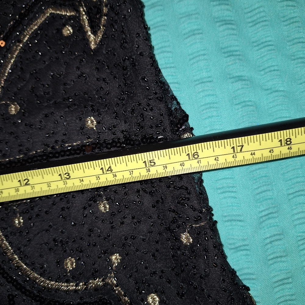 BaBeyond Black and Gold Jeweled Evening Gown XL - Picture 2 of 7